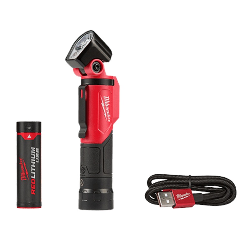 USB Rechargeable Pivoting LED Flashlight