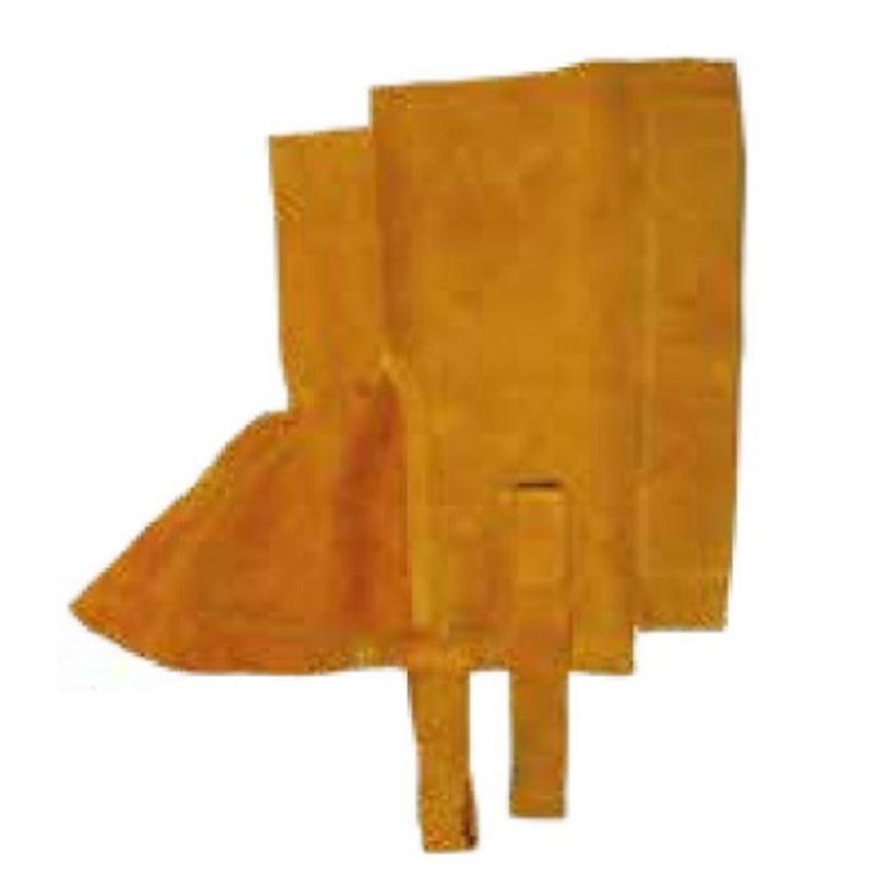 Welders Spats/Gaiters Premium Gold Leather 300mm Velcro Fastening [1733]