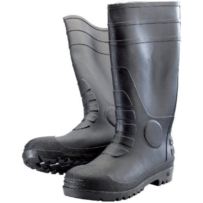 Wellington Boots Black Steel Toe Size 07 (N/A) [3770]
