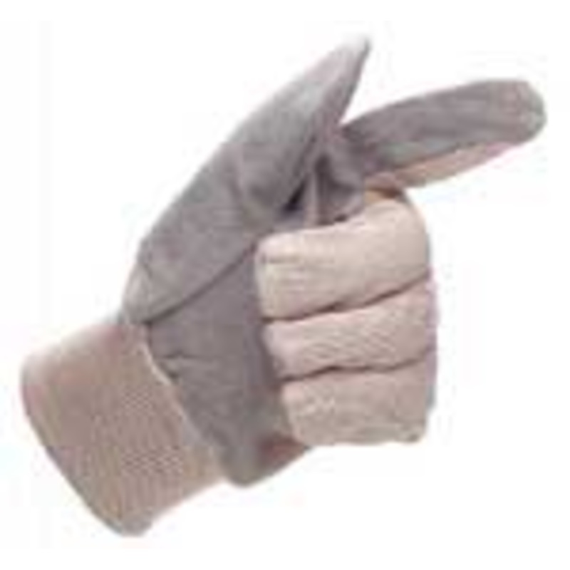 Glove Cotton Chrome Leather Palm Size 8.5 [7991]