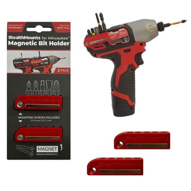 StealthMounts Magnetic Bit Holder for Milwaukee M18 and M12 Tools