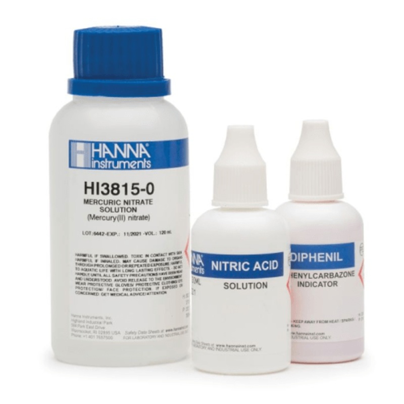 Chloride (as Chlorine) Titration-based Chemical Test Kit