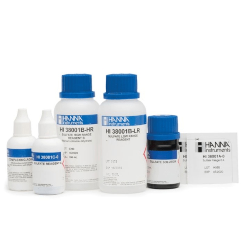 Sulfate (as SO-) Titration-based Chemical Test Kit, 200 Tests