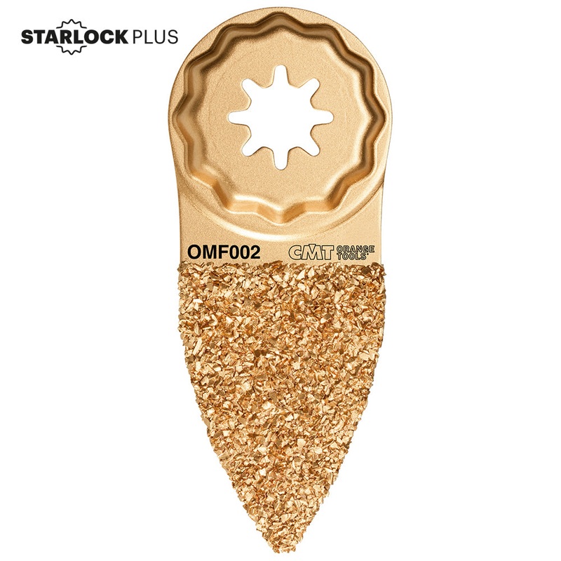 CMT Orange Tools OMF002-X1 1-3/4 CARBIDE GRIT FINGERTIP RASP -DOUBLE-SIDED SLP  (1-PC.)